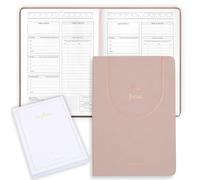 ADHD Daily Planner for Neurodivergent Adults - Premium Leather Productivity & Task Management Planner with Guided Focus Pages, 170gsm Paper, Gold Foiling & Gift Box - Undated | A5 (Nude)