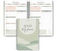 ADHD Daily Planner for Neurodivergent Adults - Productivity Daily Planner & Task Management to Stay Organized and Focused (Green)