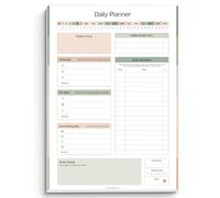 ADHD Daily Planner Notepad for Neurodivergent Adults - Productivity Daily Planner Desk Pad & Task Management to Stay Organized and Focused Note Pad (Green, A4)