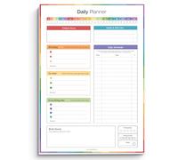 ADHD Daily Planner Notepad for Neurodivergent Adults - Productivity Daily Planner Desk Pad & Task Management to Stay Organized and Focused Note Pad | A4 (Colorful, A4 Portrait)