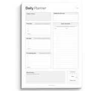 ADHD Daily Planner Notepad for Neurodivergent Adults - Productivity Daily Planner Desk Pad & Task Management to Stay Organized and Focused Note Pad - A4 Mono