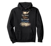 ADHD Dark Academia Identity Study Humor Book Lover Vibes Pullover Hoodie