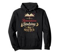 ADHD Dark Academia Identity Study Humor Book Lover Vibes Pullover Hoodie
