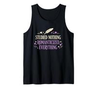 ADHD Dark Academia Identity Study Humor Book Lover Vibes Tank Top