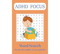 ADHD Focus Word Search: Word Searches with Easy to Read Print about Calming, Focusing, Relaxing and More | 6x9 inches, 110 pages | 50+ Puzzles ... Gift for Vacations, Holidays and Free Times