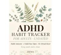 ADHD Habit Tracker for Adults: Undated No-Guilt Habit & Routine Journal with Habit Amnesty Resets, 3 Valid Day Types & a Dopamine Reward Menu
