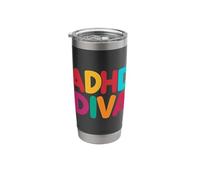 ADHD Humor and Awareness Design Stainless Steel Insulated Tumbler