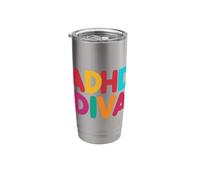 ADHD Humor and Awareness Design Stainless Steel Insulated Tumbler