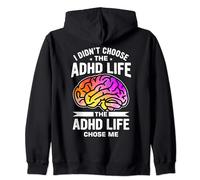 ADHD Humor And Awareness Design Zip Hoodie