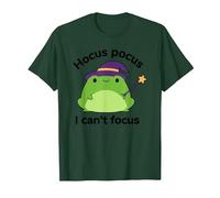 ADHD Humor Hyperactivity Disorder Hocus Pocus I Cant Focus T-Shirt, Men, Dark Green, Large