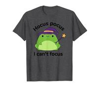 ADHD Humor Hyperactivity Disorder Hocus Pocus I Cant Focus T-Shirt, Men, Dark Heather Grey, Medium