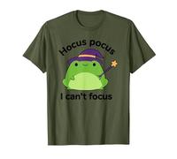 ADHD Humor Hyperactivity Disorder Hocus Pocus I Cant Focus T-Shirt, Men, Olive Green, X-Large