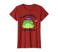 ADHD Humor Hyperactivity Disorder Hocus Pocus I Cant Focus T-Shirt, Women, Cranberry Red, X-Large