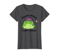 ADHD Humor Hyperactivity Disorder Hocus Pocus I Cant Focus T-Shirt, Women, Dark Heather Grey, 3X-Large