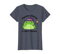 ADHD Humor Hyperactivity Disorder Hocus Pocus I Cant Focus T-Shirt, Women, Heather Blue, Small