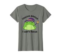 ADHD Humor Hyperactivity Disorder Hocus Pocus I Cant Focus T-Shirt, Women, Olive Heather, Small
