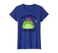 ADHD Humor Hyperactivity Disorder Hocus Pocus I Cant Focus T-Shirt, Women, Royal Blue, Medium