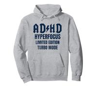 ADHD Hyperfocus Limited Edition Turbo Mode Distressed Pullover Hoodie