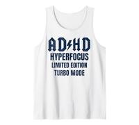 ADHD Hyperfocus Limited Edition Turbo Mode Distressed Tank Top