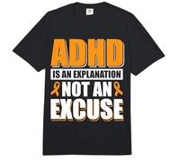 ADHD is an Explanation not an Excuse Comfort Colors Adult Heavyweight T-Shirt