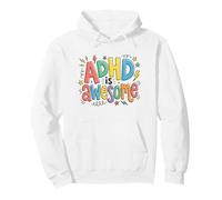 ADHD Is Awesome Colorful Neurodiversity for Men Women Kids Pullover Hoodie