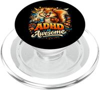 ADHD Is Awesome Cute Playful Squirrel for Boys Girls Kids PopSockets PopGrip for MagSafe