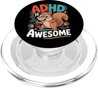 ADHD Is Awesome Cute Squirrel Graphic for Men Women Kids PopSockets PopGrip for MagSafe