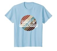 ADHD is Awesome Mens Womens & Kids T-Shirt, Youth, Baby Blue, Medium