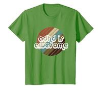 ADHD is Awesome Mens Womens & Kids T-Shirt, Youth, Grass Green, Medium
