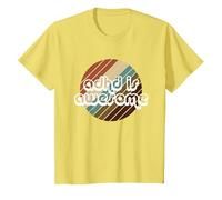 ADHD is Awesome Mens Womens & Kids T-Shirt, Youth, Lemon Yellow, 2T