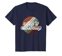 ADHD is Awesome Mens Womens & Kids T-Shirt, Youth, Navy Blue, Large