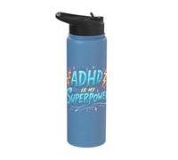 ADHD is My Power Empowerment Positivity Focus Stainless Steel Insulated Water Bottle
