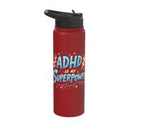 ADHD is My Power Empowerment Positivity Focus Stainless Steel Insulated Water Bottle
