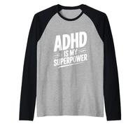 ADHD is My Superpower Raglan Baseball Tee