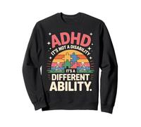 ADHD It's Not A Disability It's A Different Ability Rainbow Sweatshirt