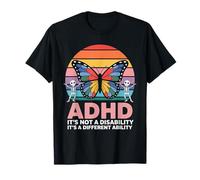 ADHD It's Not A Disability It's A Different Ability Rainbow T-Shirt