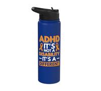 ADHD It's not a Disability It's a Different Ability Stainless Steel Insulated Water Bottle