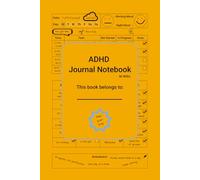 ADHD Journal Notebook: Record Your Day, 6 by 9 inches, 180 pages | Great for working from home, entrepreneurs | Tickbox, notepad, draw your own