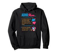 ADHD Mom Appreciation Neurodiversity Family Support Gifts Pullover Hoodie