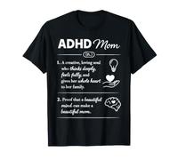 ADHD Mom Definition Support Parent Love Care Mothers Day T-Shirt