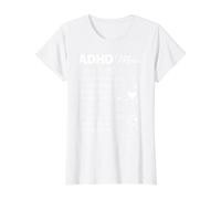 ADHD Mom Definition Support Parent Love Care Mothers Day Value Graphic T-Shirt, Women, White, L
