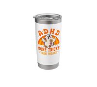 ADHD More Tricks Than Treats - Funny ADHD Halloween Costume Stainless Steel Insulated Tumbler