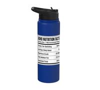 ADHD Nutrition Facts Funny Stainless Steel Insulated Water Bottle