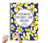 Adhd Planner 2025, 2025 Funny Adult Daily ADHD Planner, Productivity Planner, My Brain Has Too Many Tabs Open Planner, Weekly Notebook For Adults