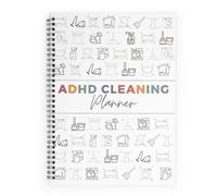 ADHD Planner for Adults,ADHD Cleaning Planner - Home Cleaning Schedule & Daily Task Management (White)