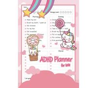 ADHD Planner for Kids: Planner for Kids with ADHD for Daily Checklist, Chores, Schoolwork, Gratitude, & Mood to Manage Their Time and Get Organized (Includes Weekly Planner)