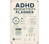 ADHD Productivity Planner: Increase Efficiency Using Project Organization, Workload Balancing, Attention Strategies, Completion Tracking, Momentum Building, And Practical Systems