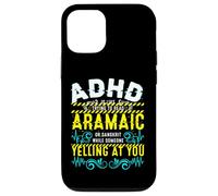 ADHD Reading Aramaic Glitch Text Neurodiversity Graphic Case for iPhone 12/12 Pro