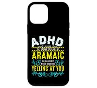 ADHD Reading Aramaic Glitch Text Neurodiversity Graphic Case for iPhone 12 mini
