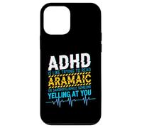ADHD Reading Aramaic Glitch Text Neurodiversity Graphic Case for iPhone 12 mini